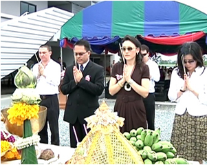 พิธียกฐานศาลพระพรหม